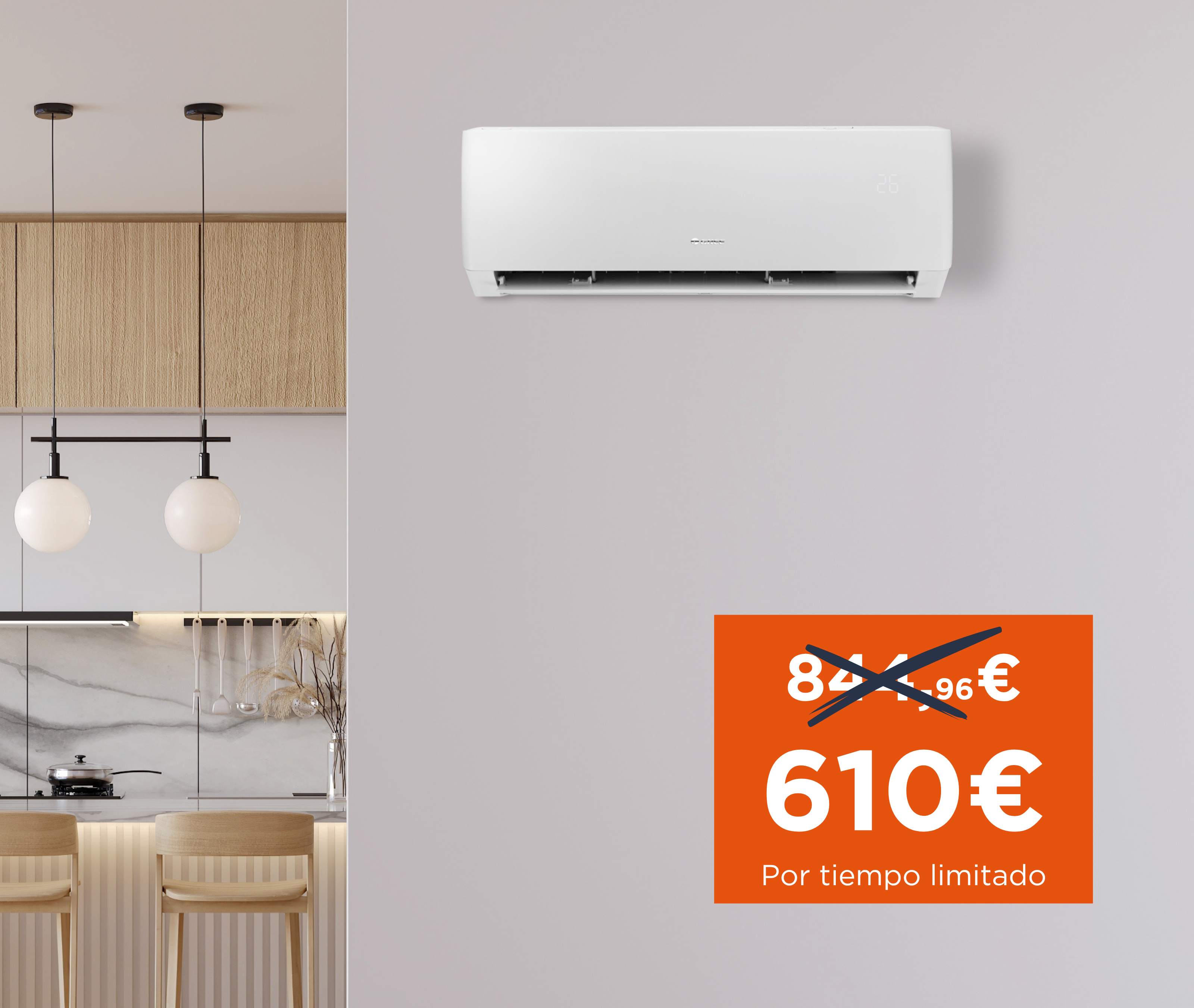 Gama Monosplit Pular en ambiente